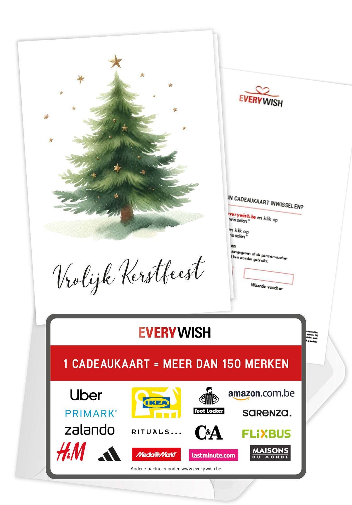 Vrolijk Kerstfeest - Kerstboom Sterren PDF
