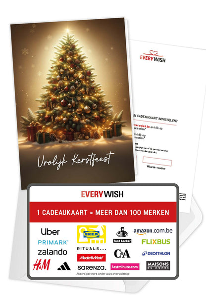 Vrolijk Kerstfeest - Kerstboom (Valeur du bon)