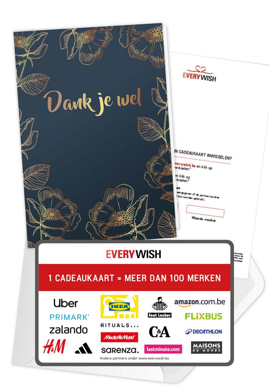 Dank je wel - Blauw Goud