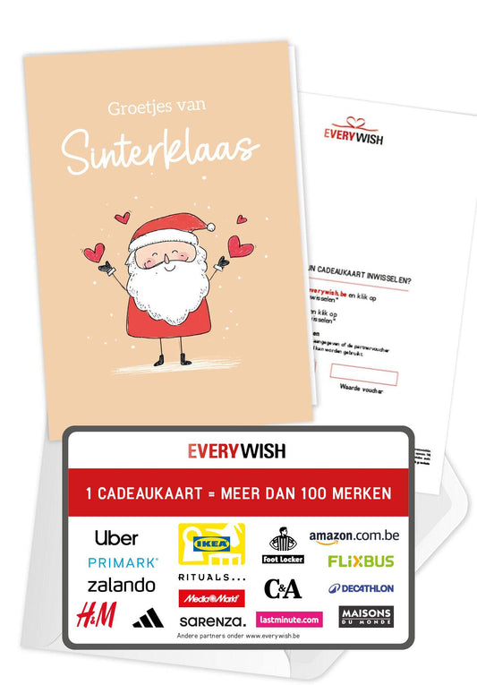 Groetjes van Sinterklaas - Sinterklaas Hartjes