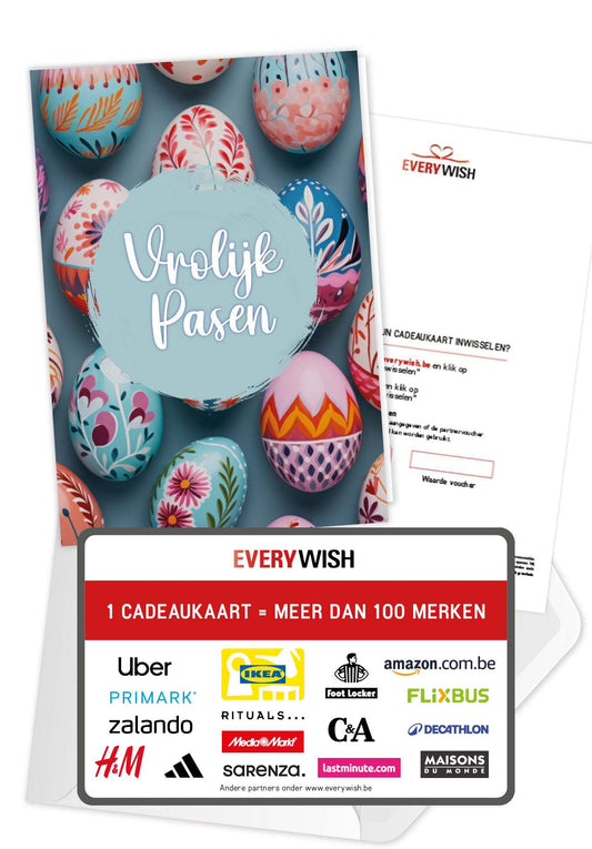 Vrolijk Pasen - Paaseieren Kleurrijk