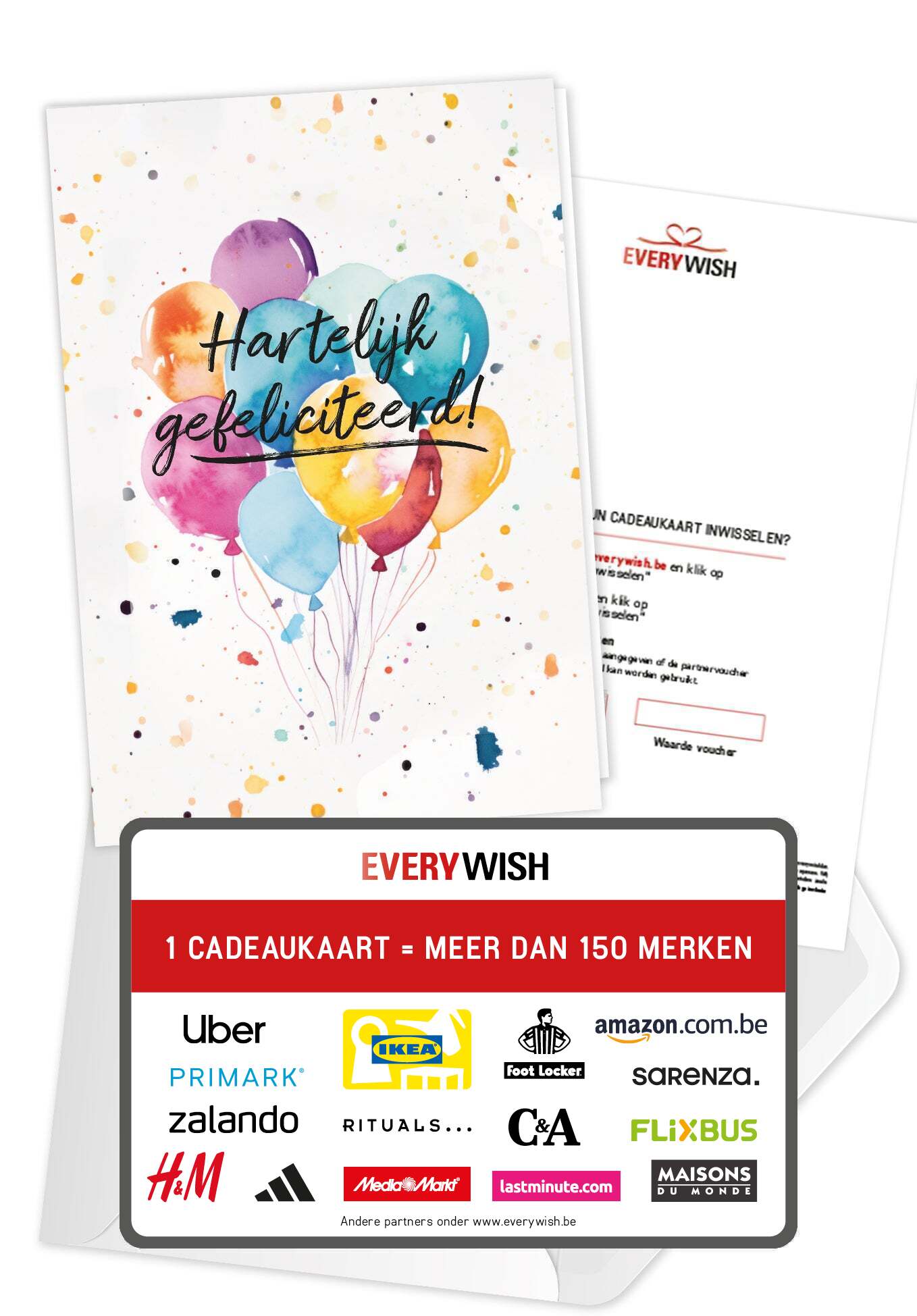 Hartelijk gefeliciteerd - Aquarelballonnen PDF