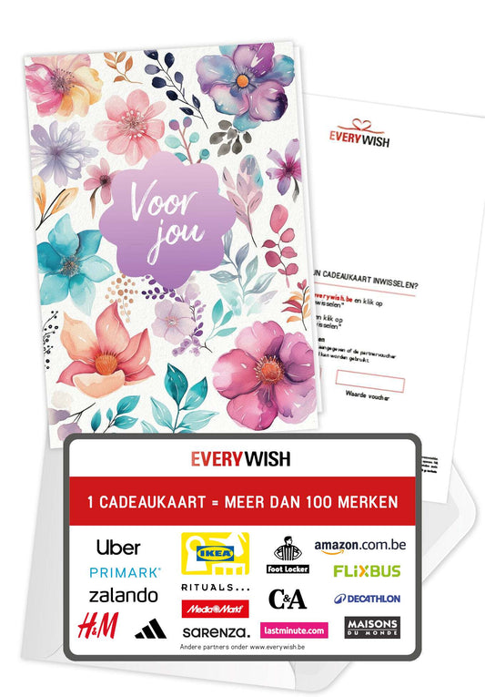 Voor jou - Aquarel Bloemen