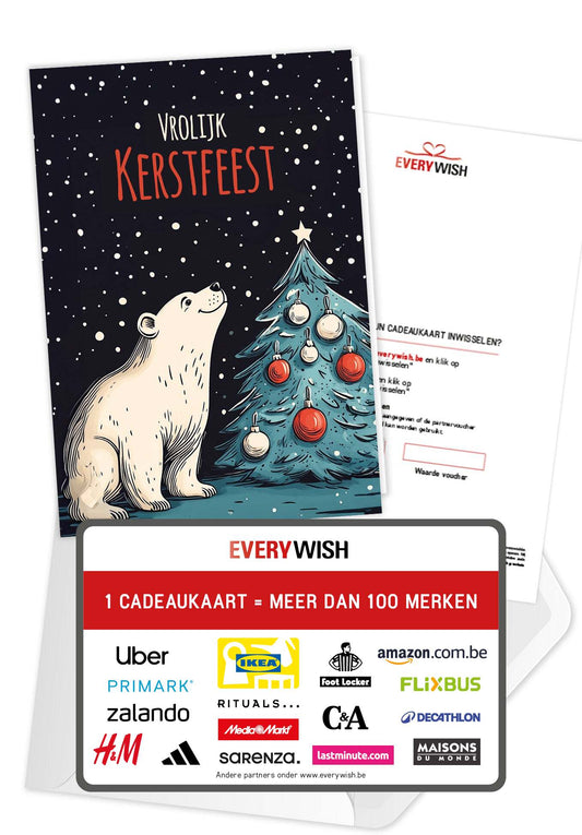 Vrolijk Kerstfeest - Ijsbeer