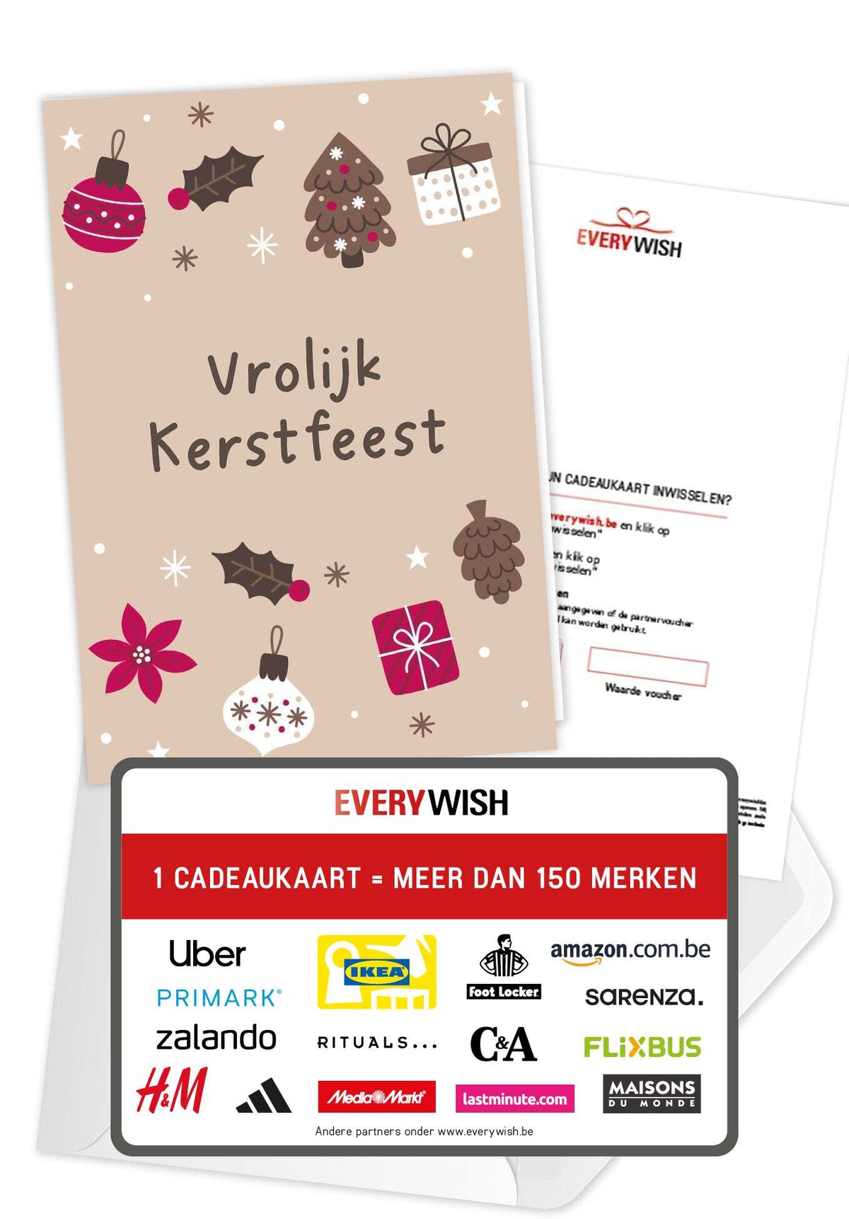 Vrolijk Kerstfeest - Ornamenten Beige PDF