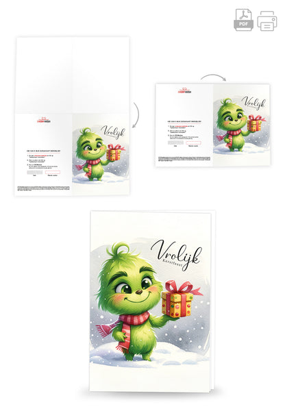 Vrolijk Kerstfeest - Grinch (Valeur du bon)