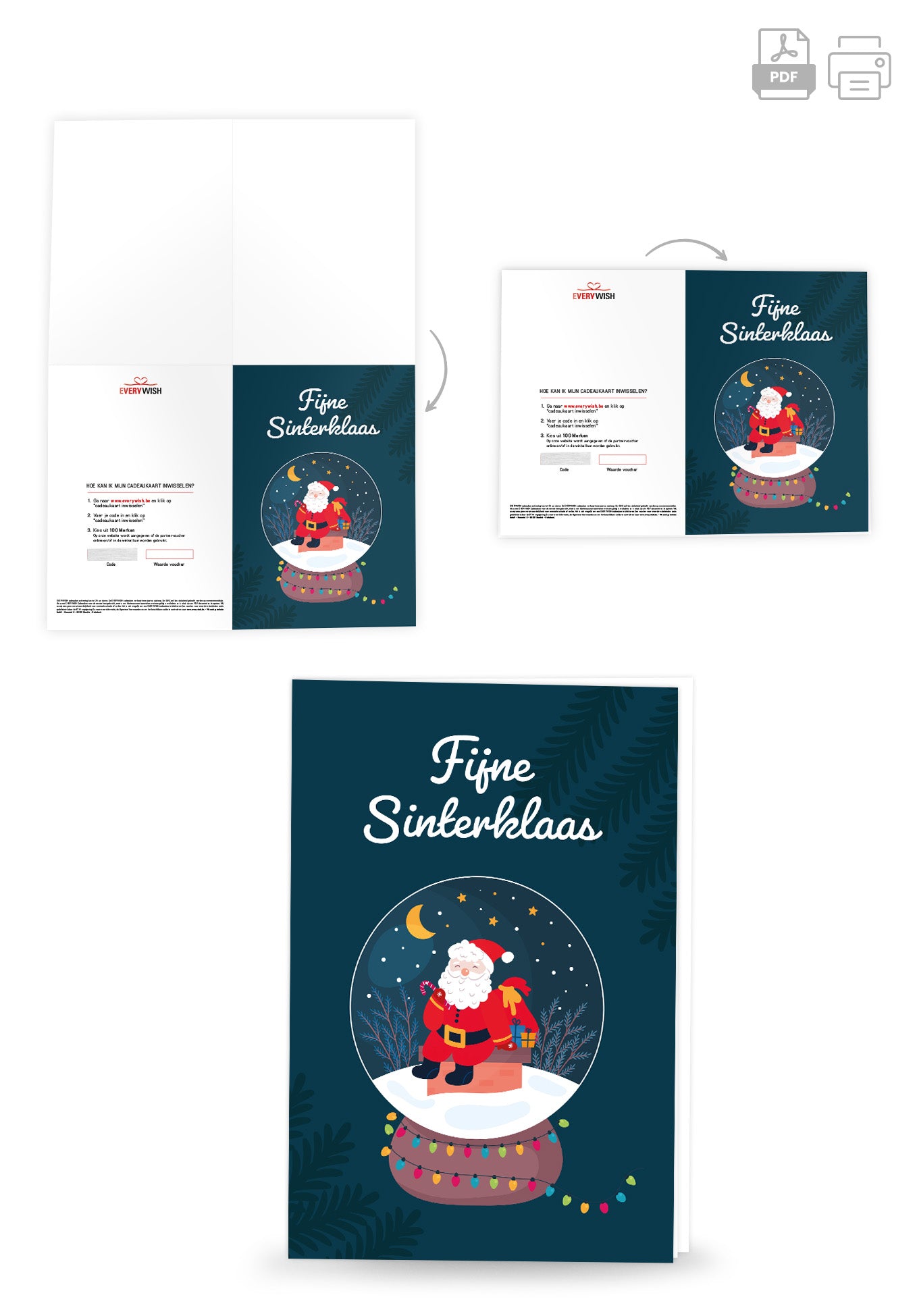 Fijne Sinterklaas - Sinterklaas Sneeuwbol