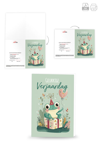 Gelukkige Verjaarday - Frog