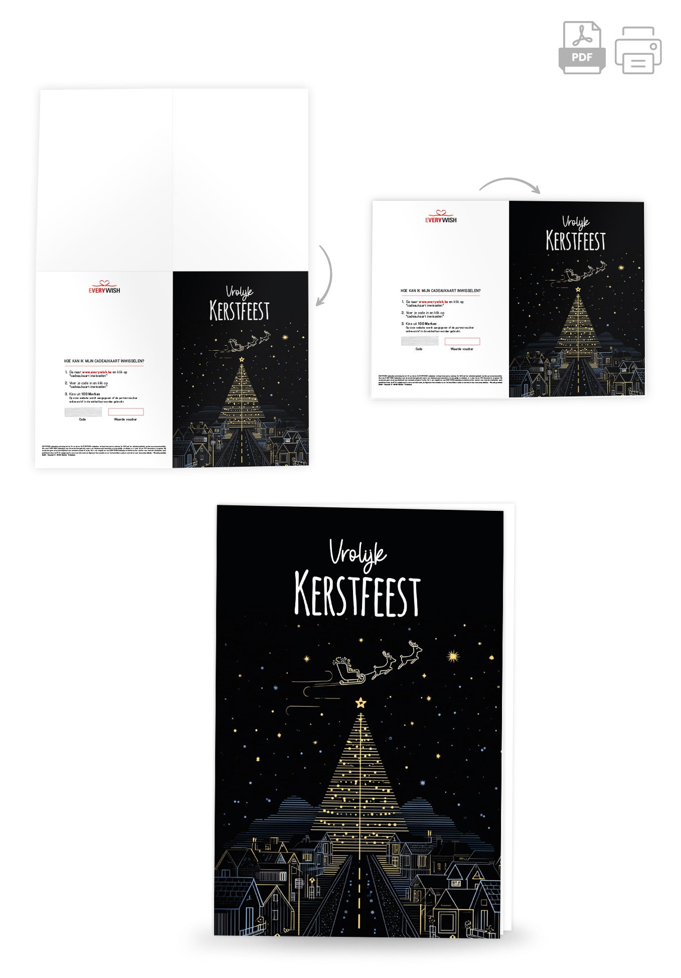 Vrolijk Kerstfeest - Stad Tannenbaum