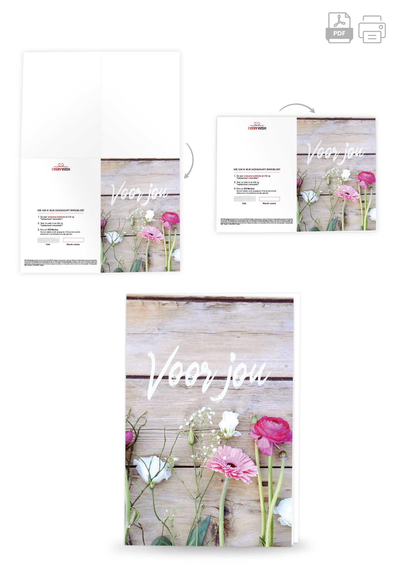 Voor jou - Bloemen (Valeur du bon)