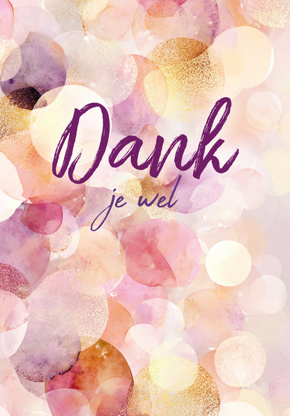 Dank je wel - Paars goud