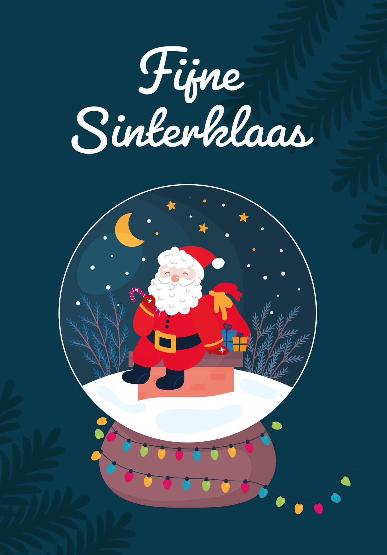Fijne Sinterklaas - Sinterklaas Sneeuwbol