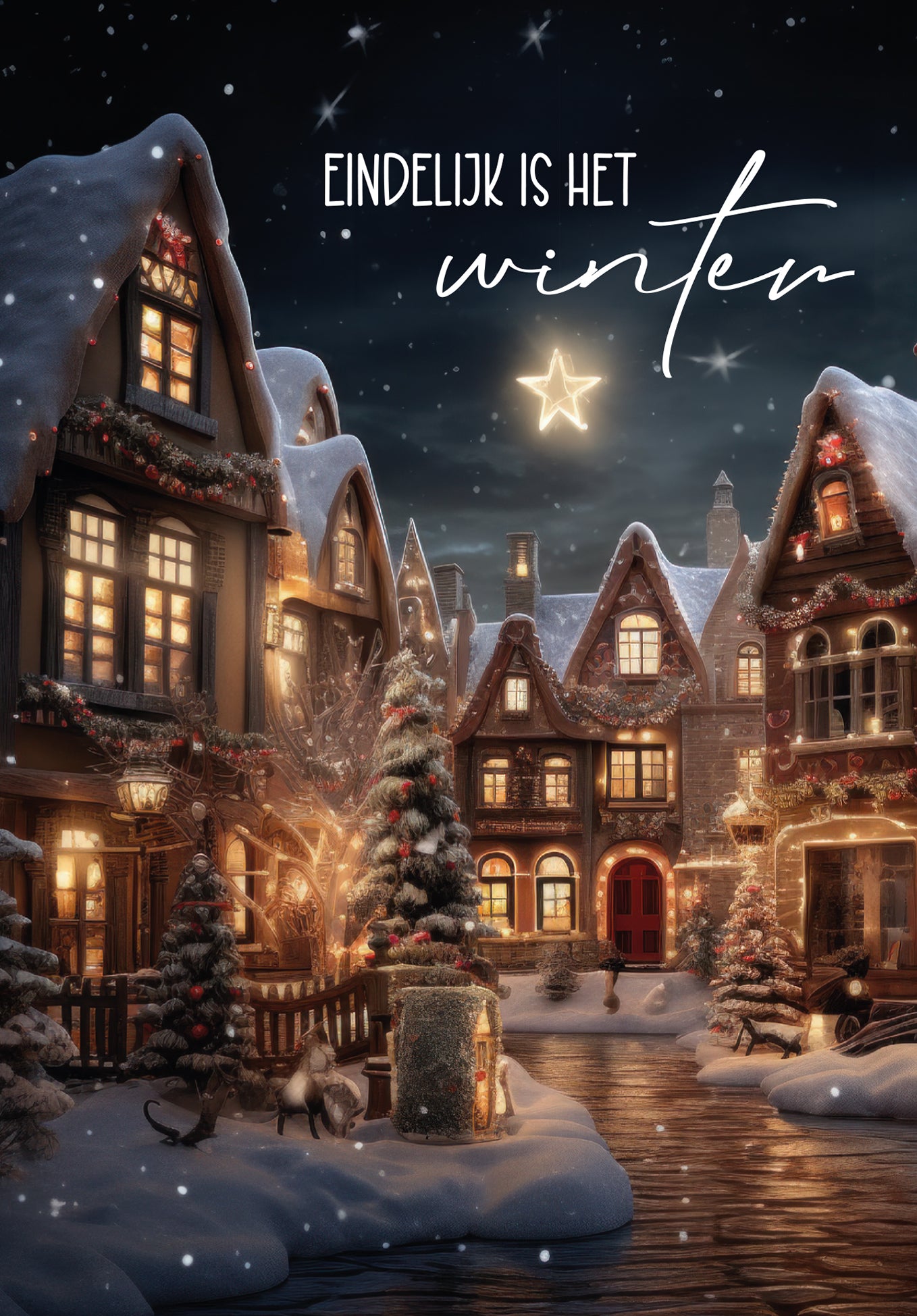 Eindelijk is het winter - Dorp (Valeur du bon)